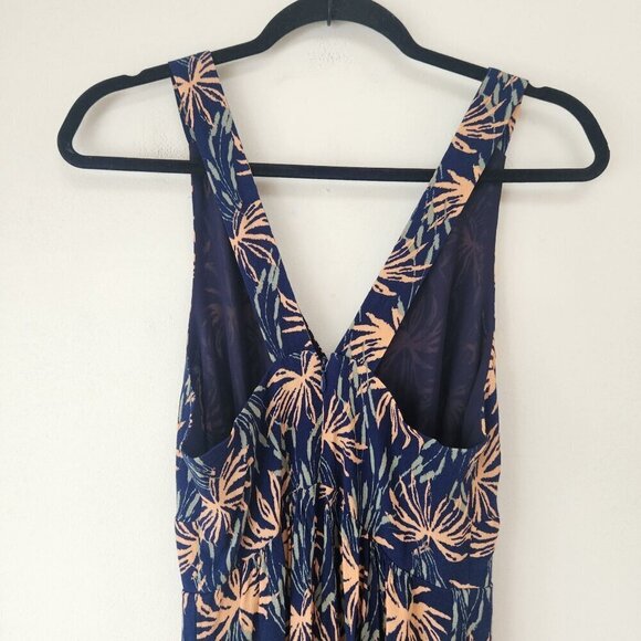 Madewell V-Neck Wide-Leg Jumpsuit Oasis Palms Print Summer Onepiece Size 00 - Picture 5 of 10
